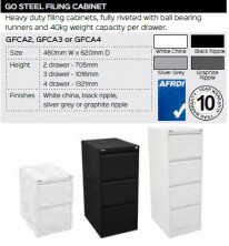 Go Steel Filing Cabinet Range And Specifications